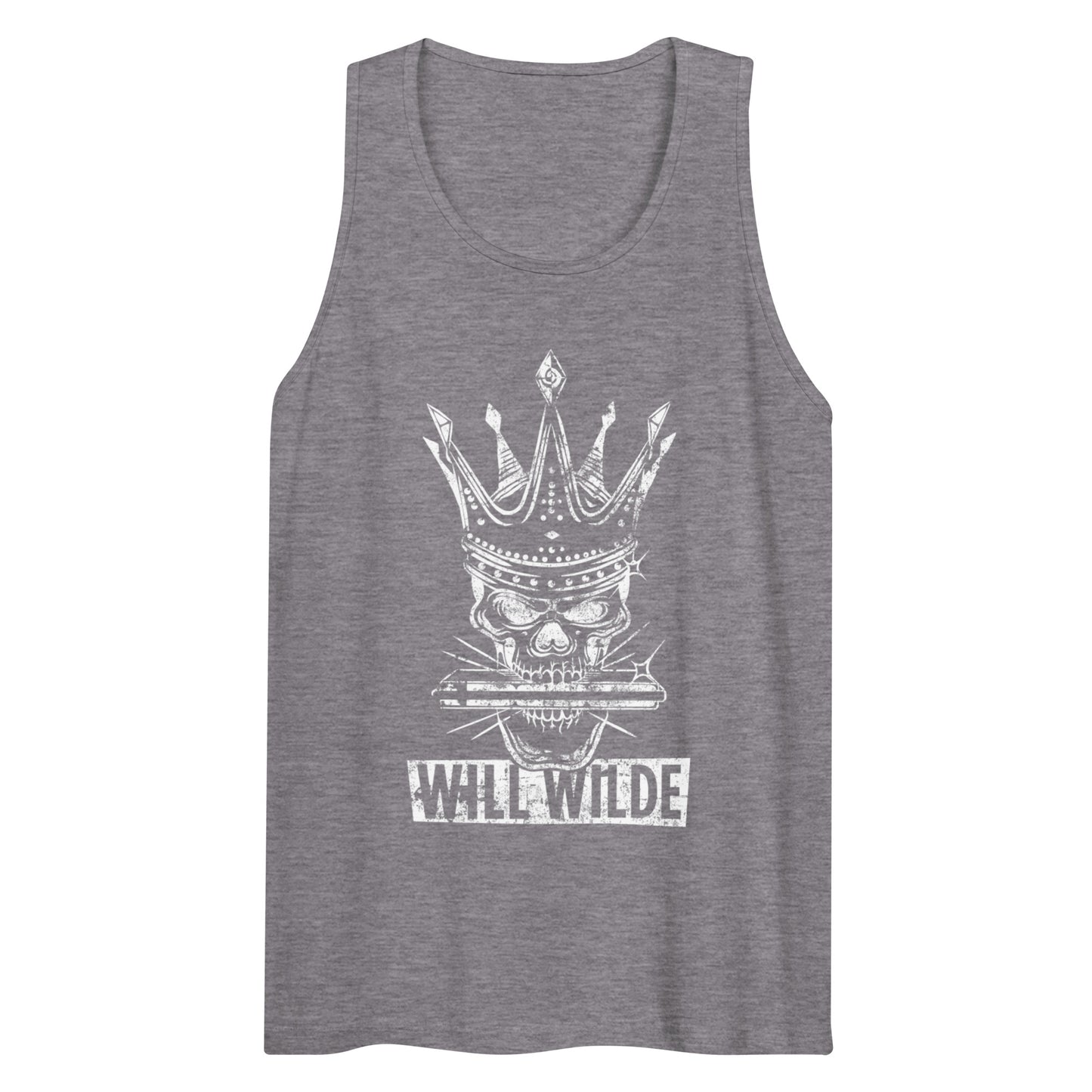 Will Wilde Skull Harmonica Men’s Premium Tank Top