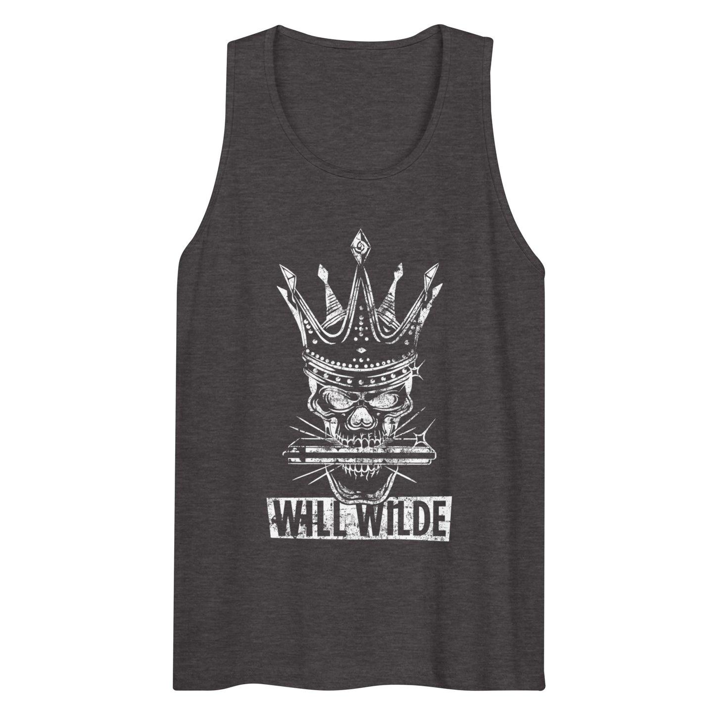 Will Wilde Skull Harmonica Men’s Premium Tank Top