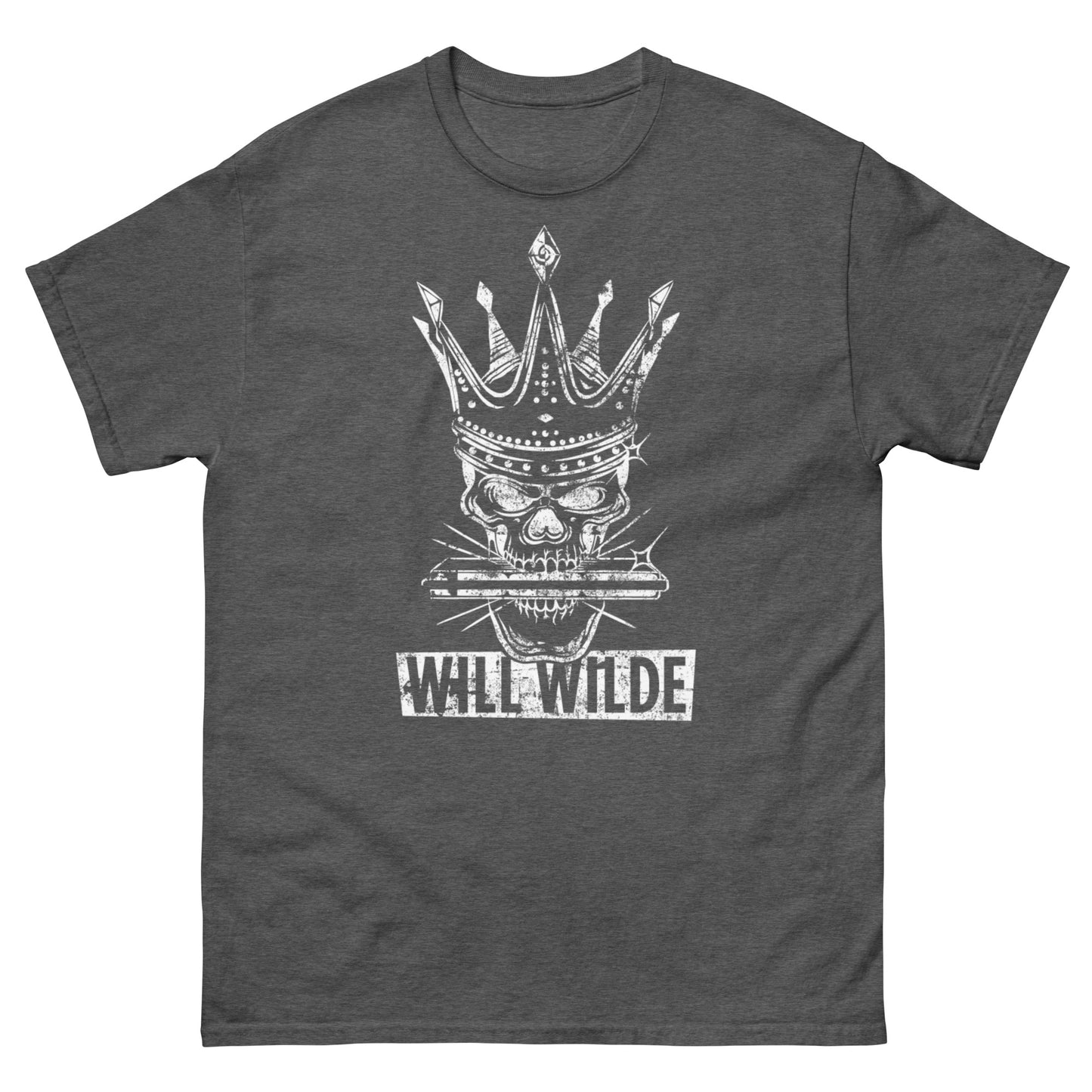 Will Wilde Skull Harmonica T Shirt