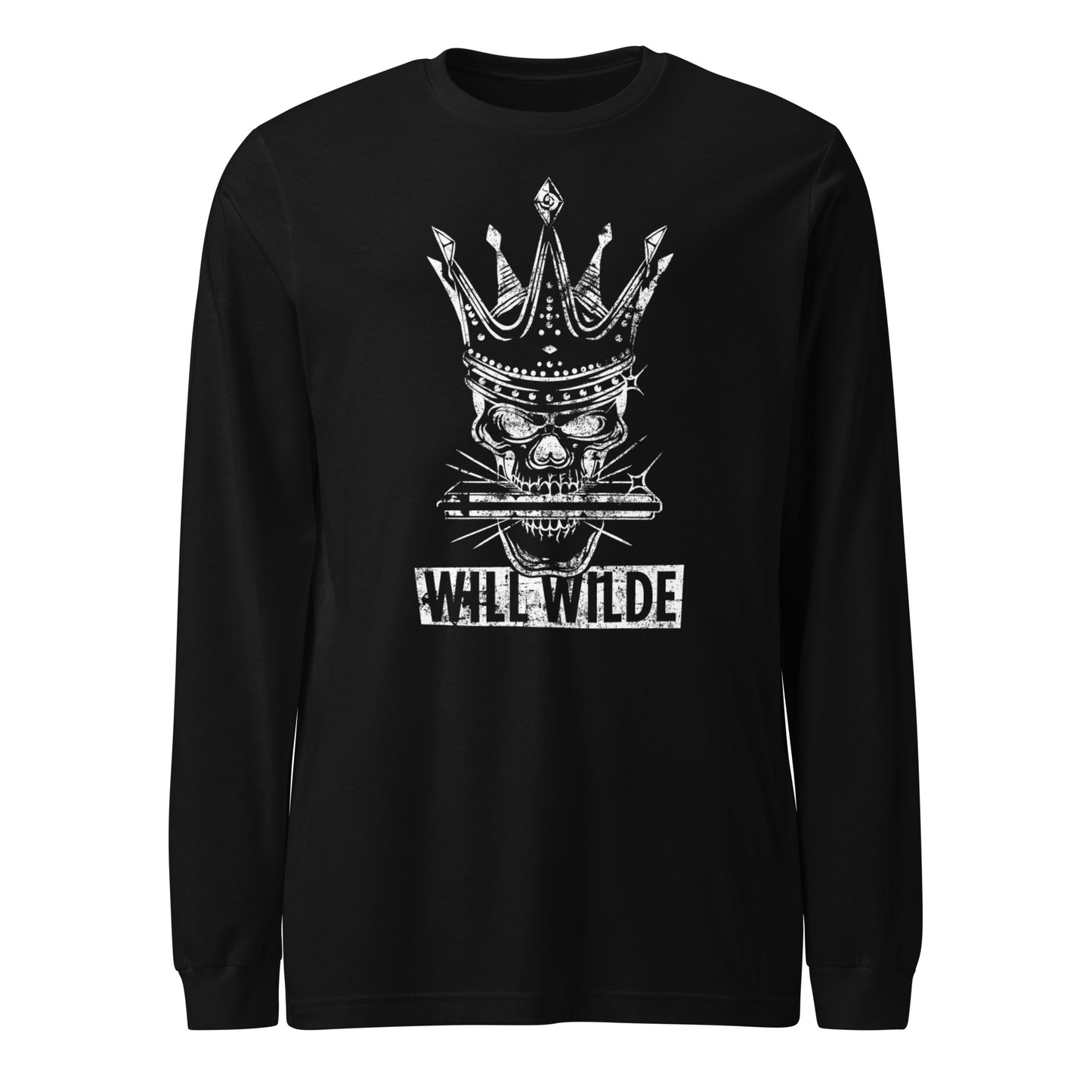 Will Wilde Skull Harmonica Unisex Long Sleeve Tee