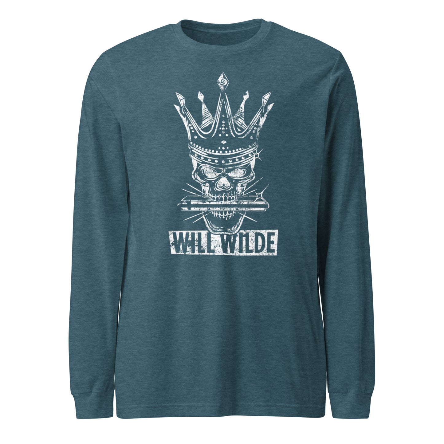 Will Wilde Skull Harmonica Unisex Long Sleeve Tee