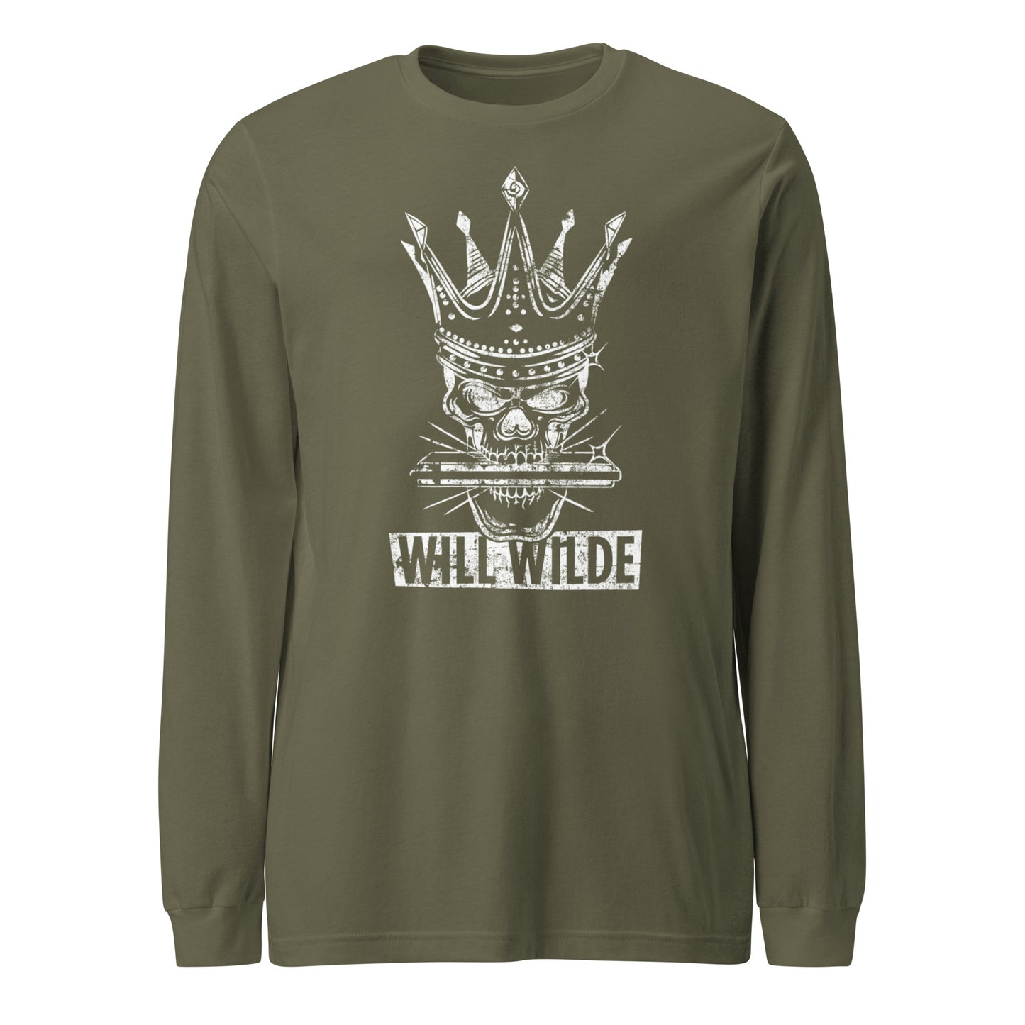 Will Wilde Skull Harmonica Unisex Long Sleeve Tee