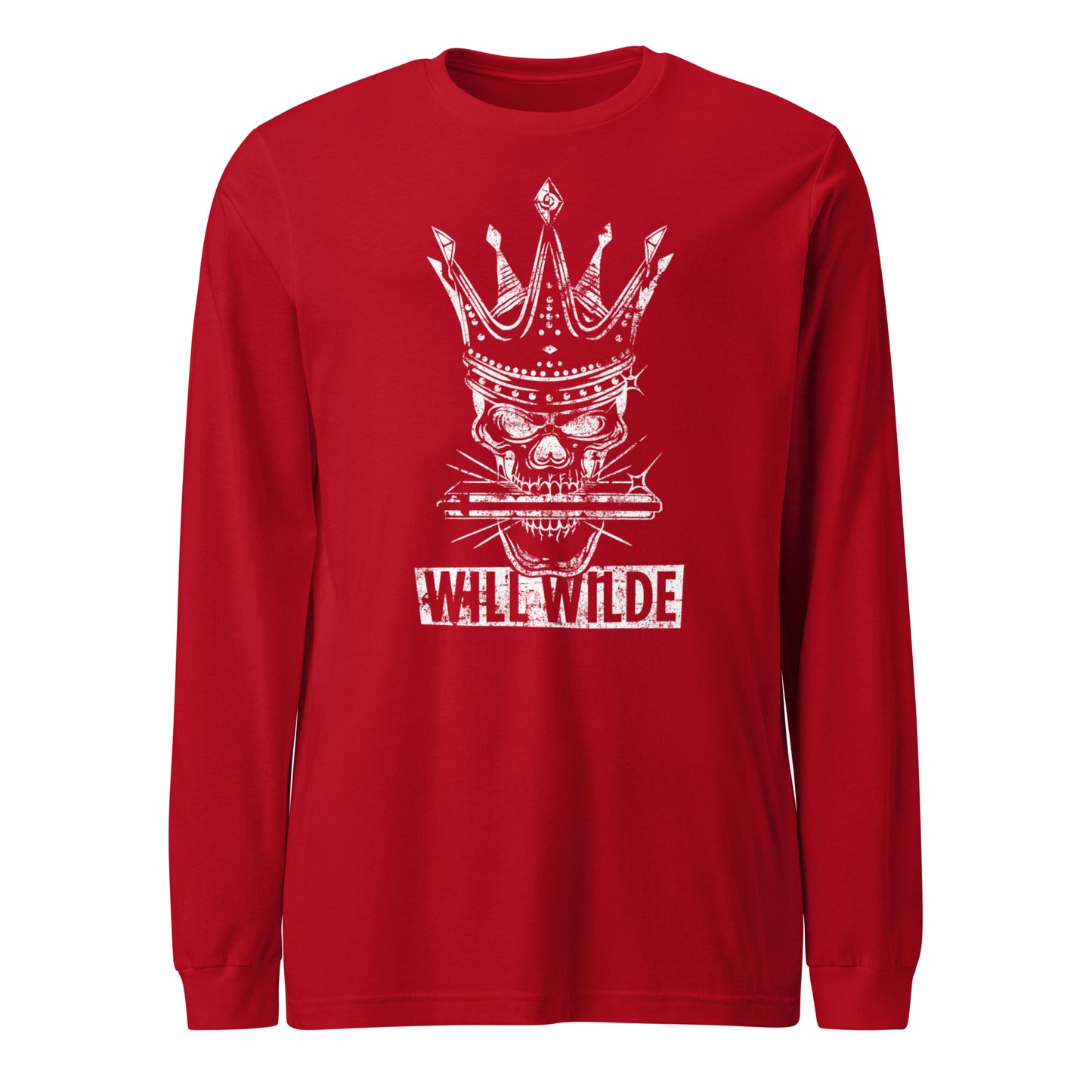 Will Wilde Skull Harmonica Unisex Long Sleeve Tee