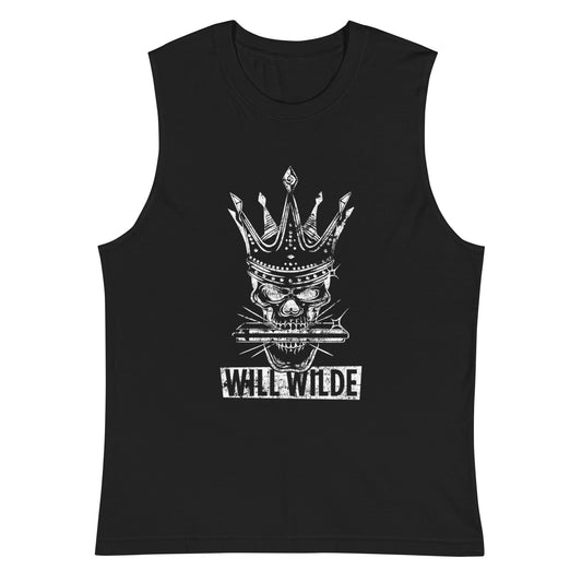 Will Wilde Skulll Harmonica Muscle Shirt