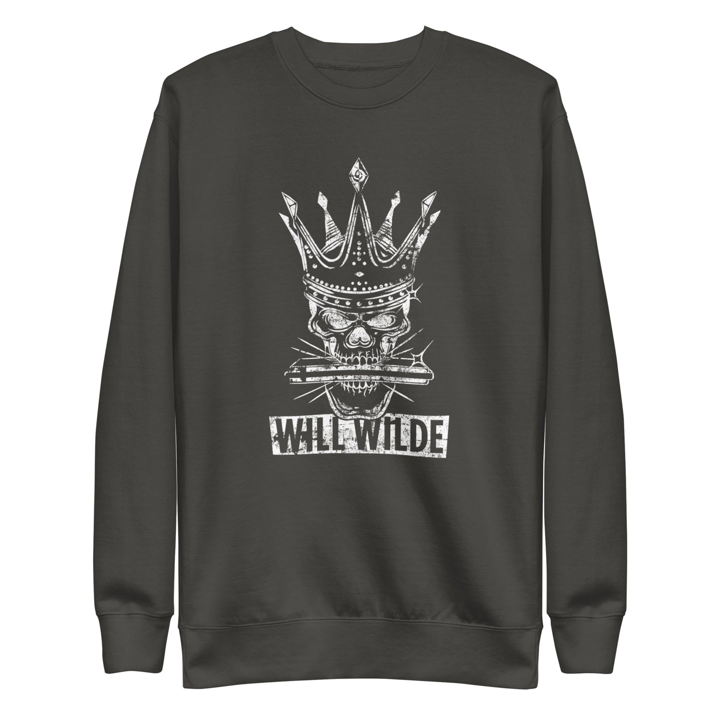 Will Wilde Skull Harmonica Unisex Premium Sweatshirt