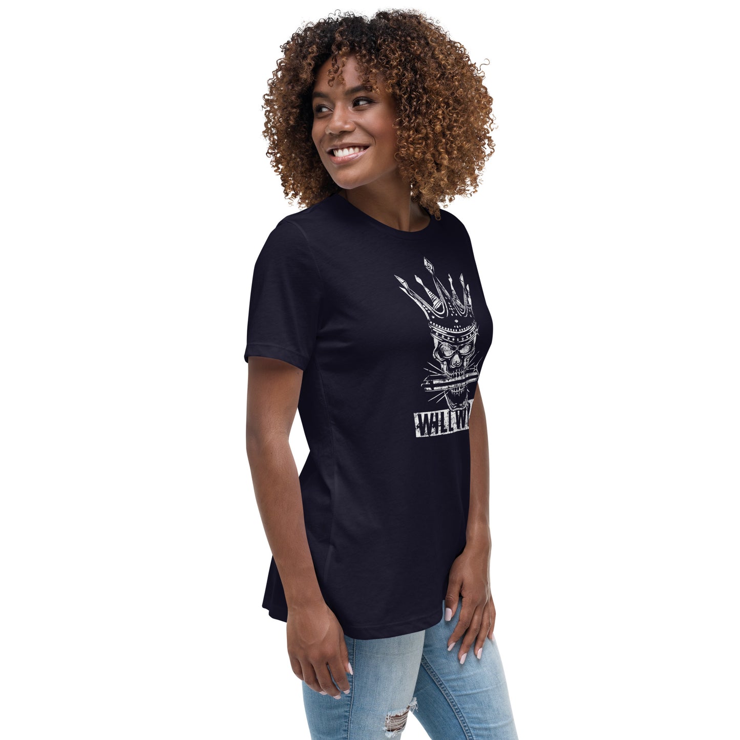 Will Wilde Skull Harmonica Women's  T-Shirt